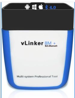 Vgate vLinker BM+ OBD2 Bluetooth Scanner for BMW/Mini BimmerCode, Car Code Reader for iOS, Android, and Windows