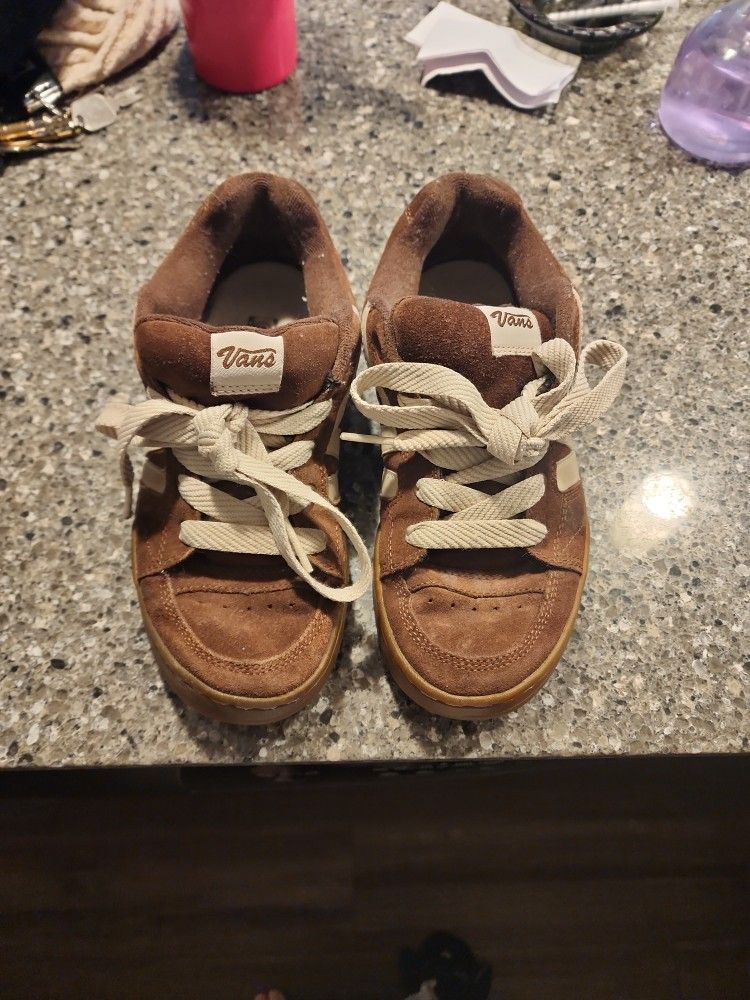 Vintage Brown Suade Vans