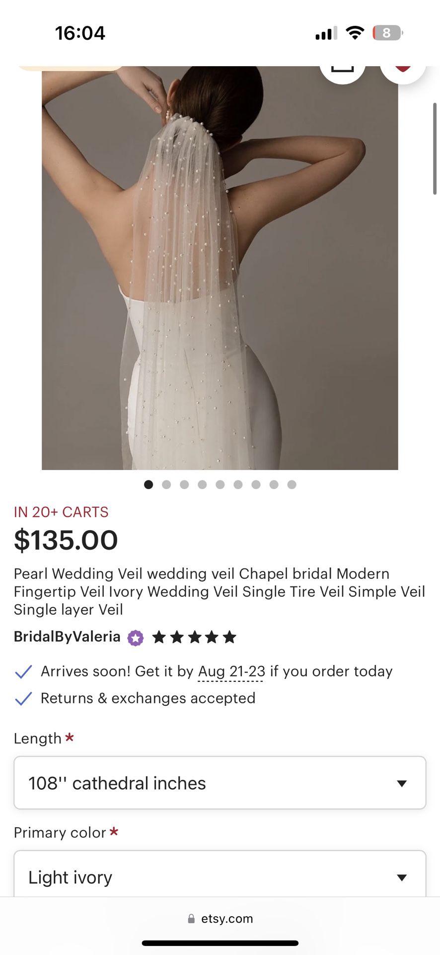Pearl Wedding Veil Wedding Veil Chapel Bridal Modern Fingertip Veil Ivory Wedding  Veil Single Tire Veil Simple Veil Single Layer Veil 