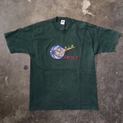 Vintage Nike White Tag Leather Patch Shirt