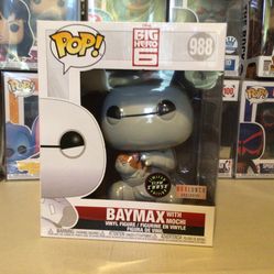 Funko Pop! Baymax With Mochi Limited Edition Glow Chase Box Lunch Exclusive