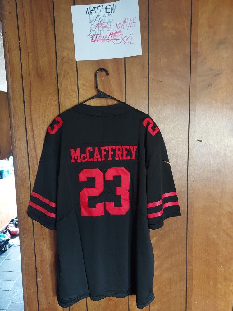 Surprise Sticker With 2x 49ers Mccaffery Jersey