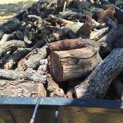 firewood for campfire , walnut and oak