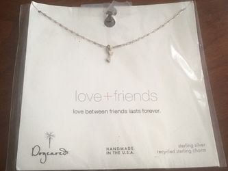 Dogeared Love + Friends Charm Necklace Sterling '925'