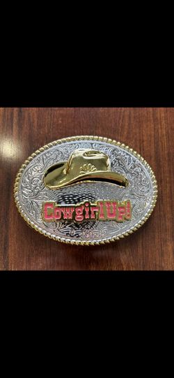 Cowgirl Up cowboy Hat belt buckle see all 12 📸  sold separately SHIPPING AVAILABLE