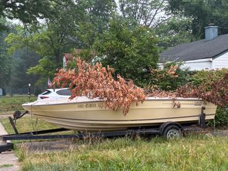Boat with trailer as is no title