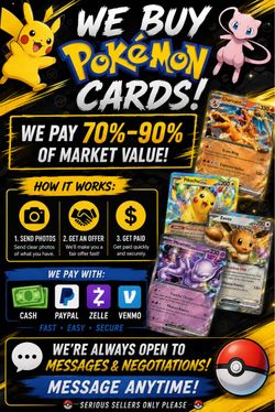 Buying pokemon cards!