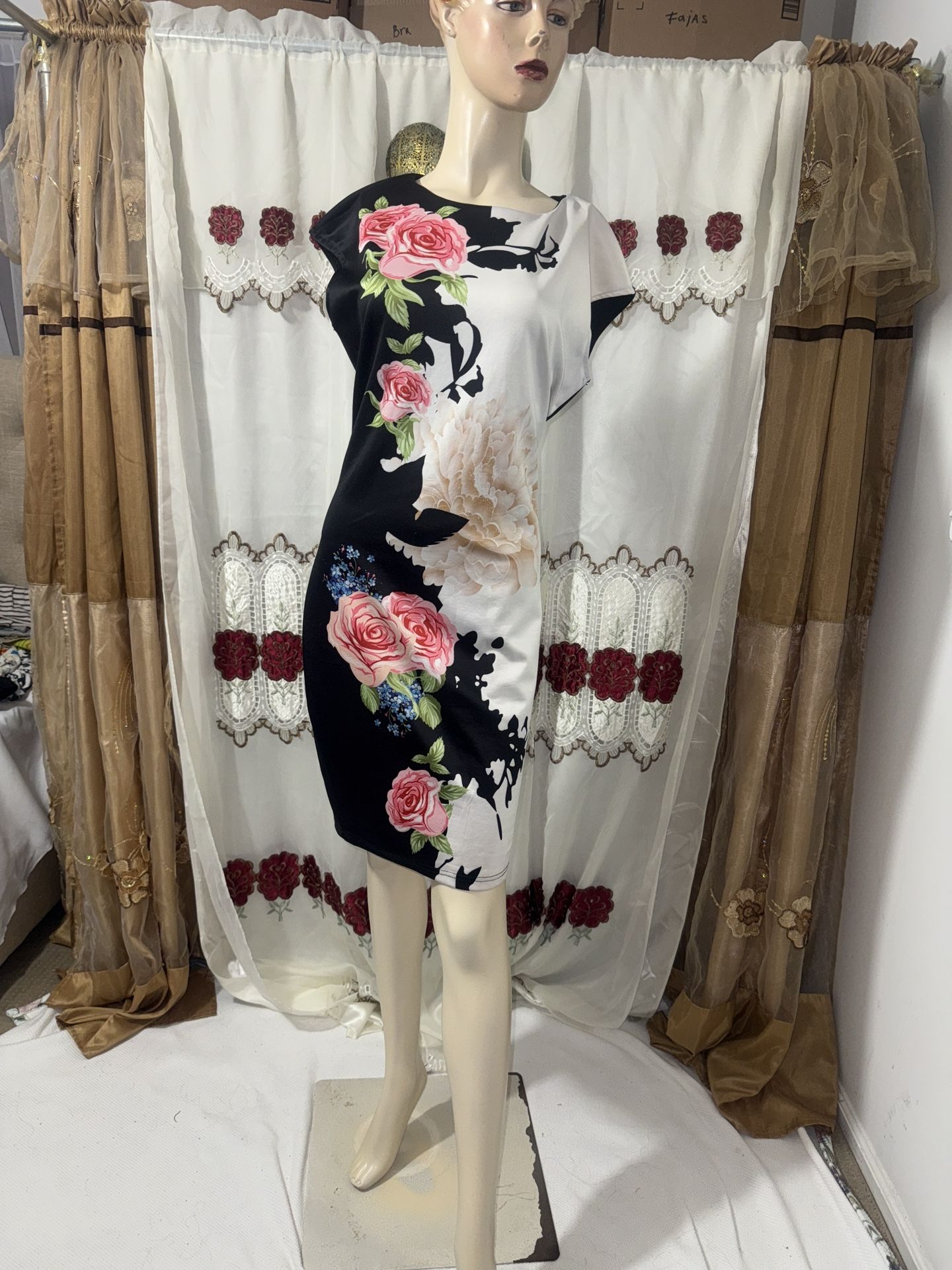 Black Floral Dress