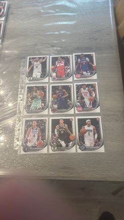 Bowman NBA Basketball Cards Lot of 9