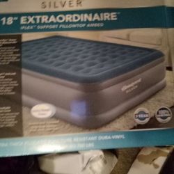 Practically New Queen built in pump in home Air Mattress 