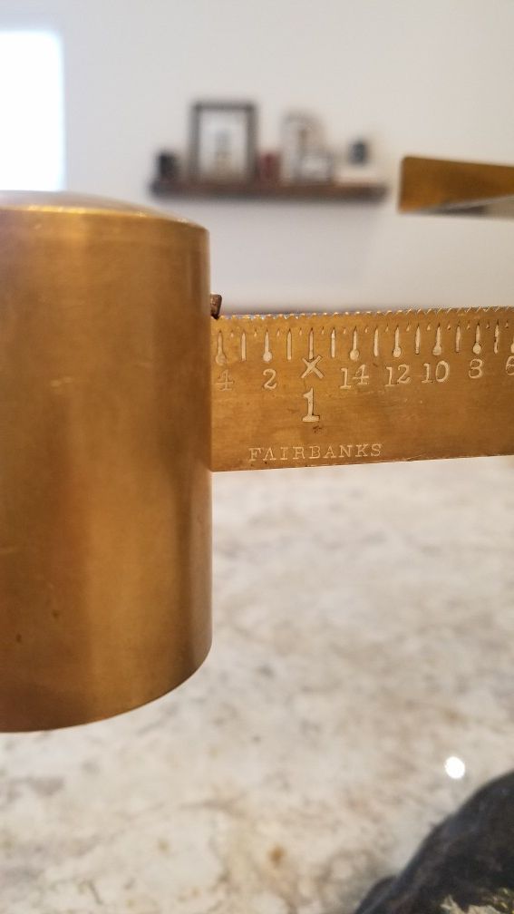 Antique Fairbanks Postal Scale Co. Cast Iron and Brass St. Johnsbury