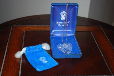 Waterford crystal heart necklace
