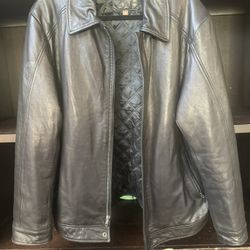 Genuine Leather Men’s Jacket Sz L