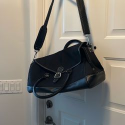 Overnite Or Laptop Black Bag With Shoulder Strap