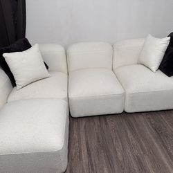Small Cream Sectional
