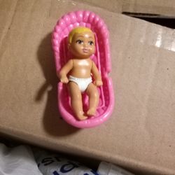 Vintage Barbie Baby And Bath