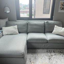 3-Seater Grey Couch w/ Chaise – (Navy Yard, DC)