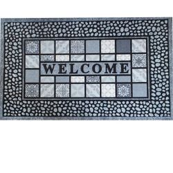 BRAND NEW...ANDSTAR Door Mat Welcome Mat 18x 30 Inch Entryway Door Mat Heavy Duty Non Slip Rubber Ba