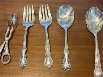 Antique Silver Salad Wear