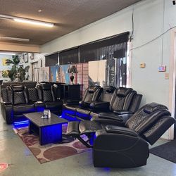 🥳Flash Deal🥳 Brand New 3pc Power Reclining Sofa, Reclining Loveseat & Power Recliner Chair $1899, Finance Available, Delivery Available 