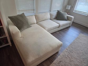 Crate & Barrel Oceanside 2-Piece Deep-Seat Left-Arm Chaise Sectional