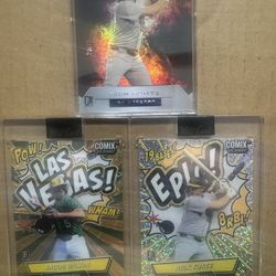 3 baseball cards excellent excellent condition