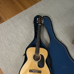 Japanese Wooden Guitar For Sale With Case 