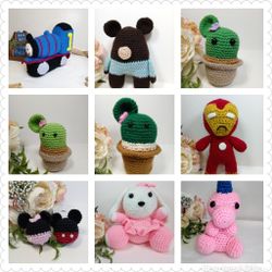 Crochet Creations. Disney Princesses. Amigurumi Gifts. Christmas Gifts. Handmade Presents.