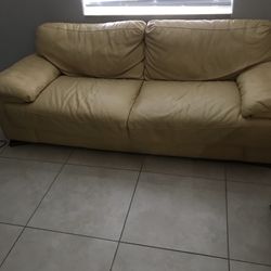 Leather sofa/ Love Seat