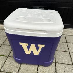 X-Large Washington Huski Igloo Ice Cube Cooler// Camping Tailgate 