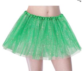 St Patrick day skirt, 3 4 Layered Tulle Dress up Tutu Running Skirt