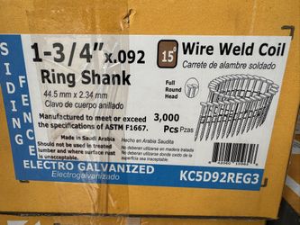 Siding, Fencing and Shake siding 15 degree nails - 3,000 count per box