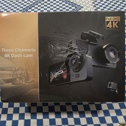 3 Channel 4k Dash Cam