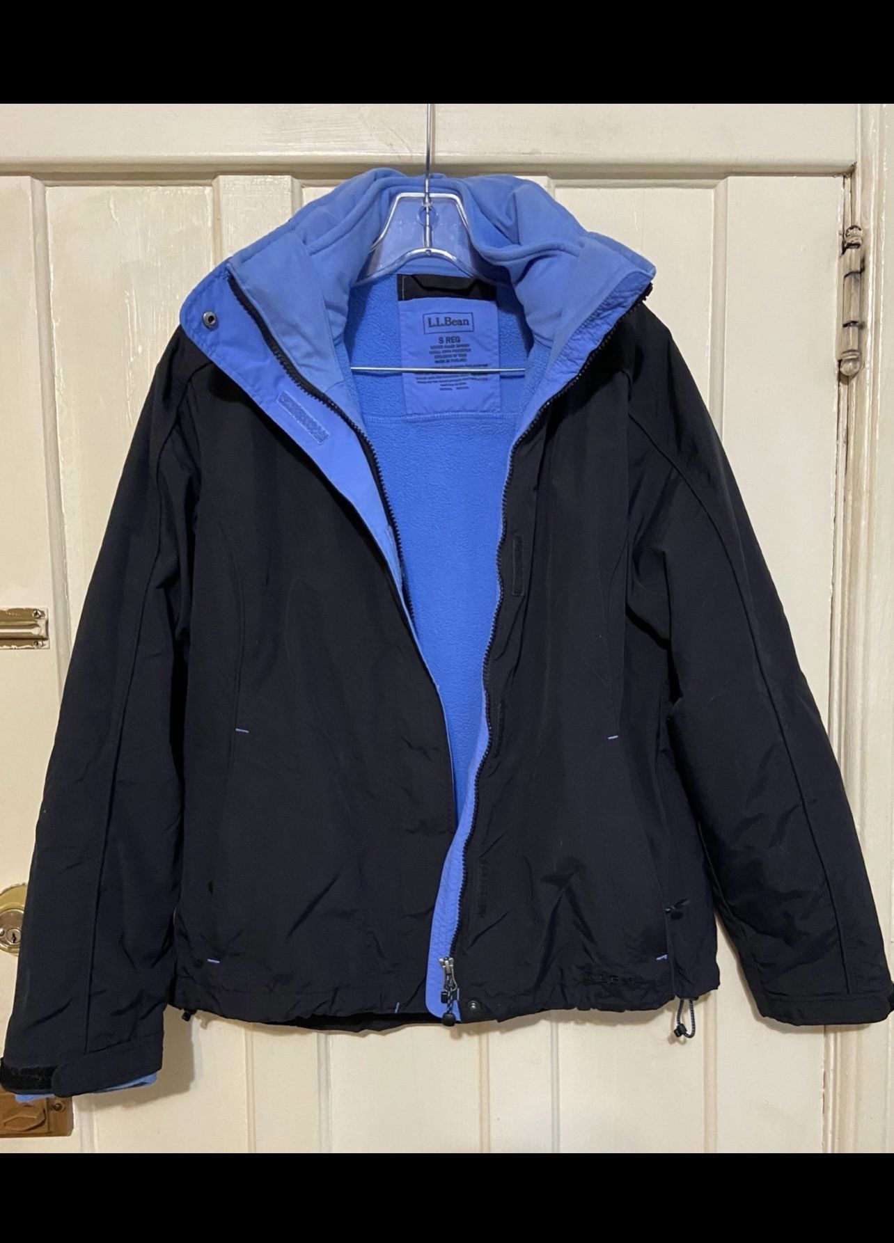 L.L.bean 3 in 1 men’s black & blue jacket small