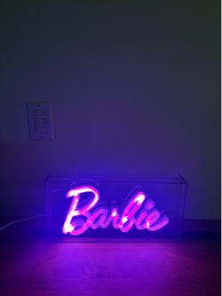 Neon Sign Pink Barbie