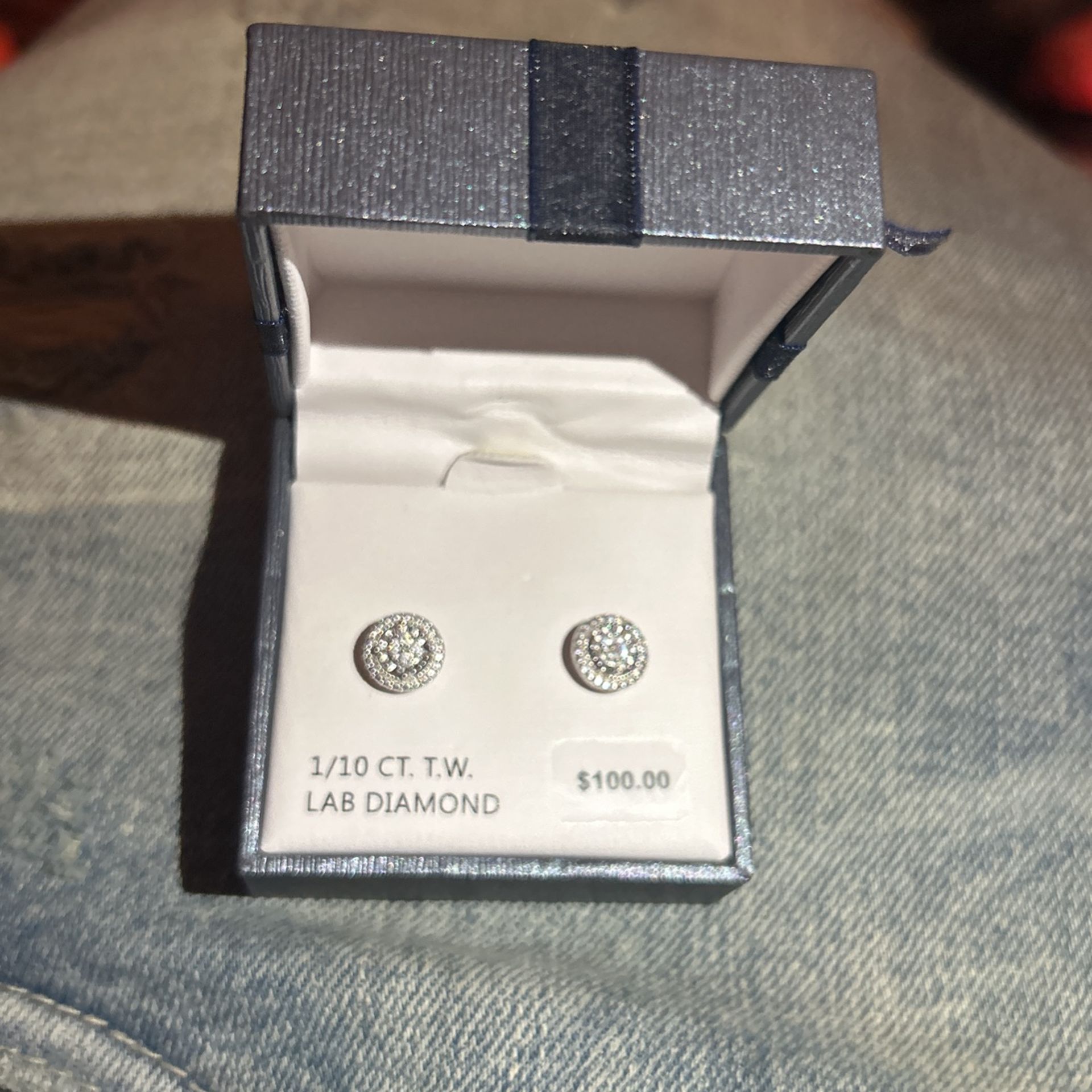 sterling silver CTTW Lab tested diamonds