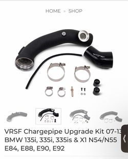 VRSF Chargepipe upgrade kit 07-13 BMW 135i, 335i, 335is & X1 N54/N55 E84, E88, E90, E92