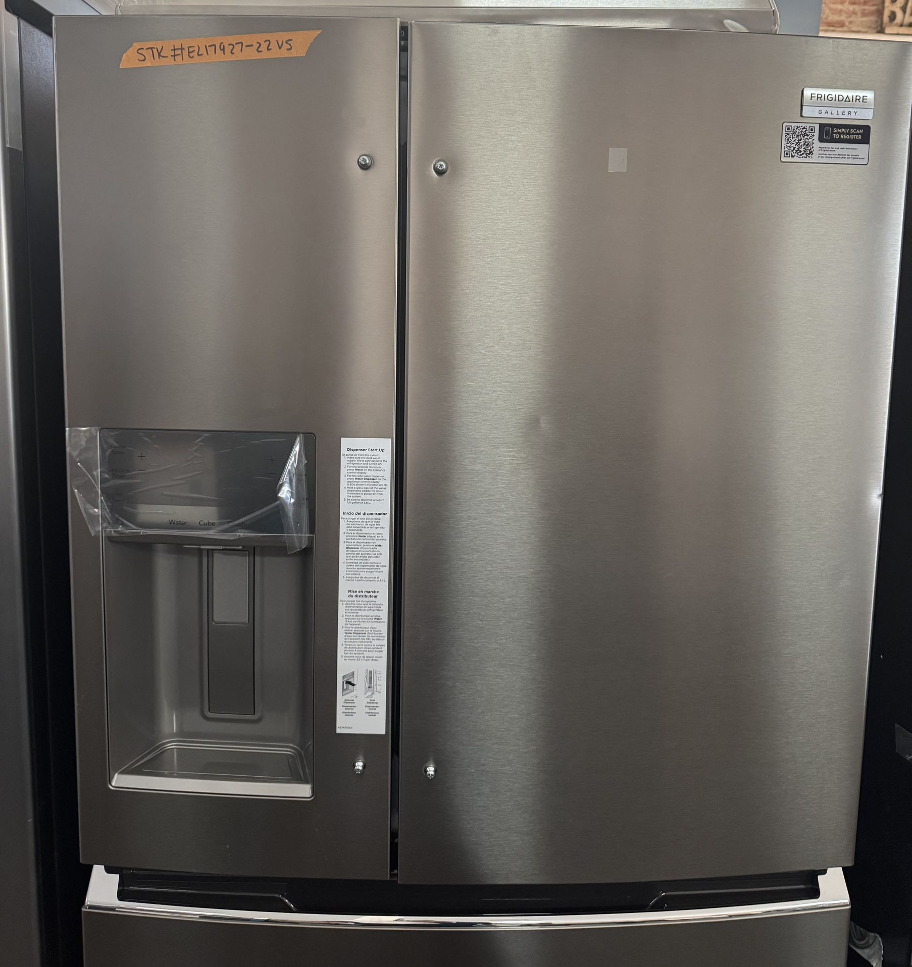New Open Box Frigidaire Gallery 36 In 26.3 Cu Ft 4 Door Standard Depth Refrigerator In Smudge Proof Stainless Steel