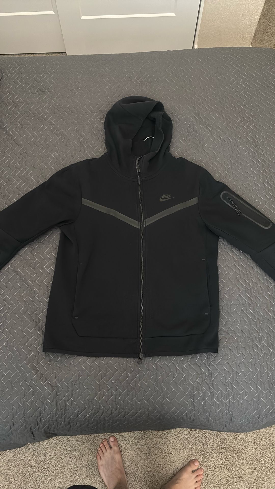 Nike Tech fleece Zip Up Hoodie Black