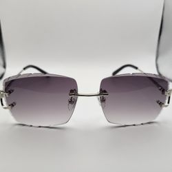 Cartier Glasses Rimless(Gray)