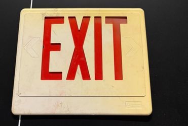 Exit sign