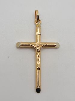 14k gold crucifix pendant