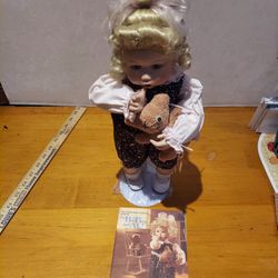 Boo Bear And Me Porcelain Doll 