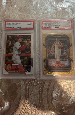 Psa 8 shohei ohtani and psa 10 Luka doncic