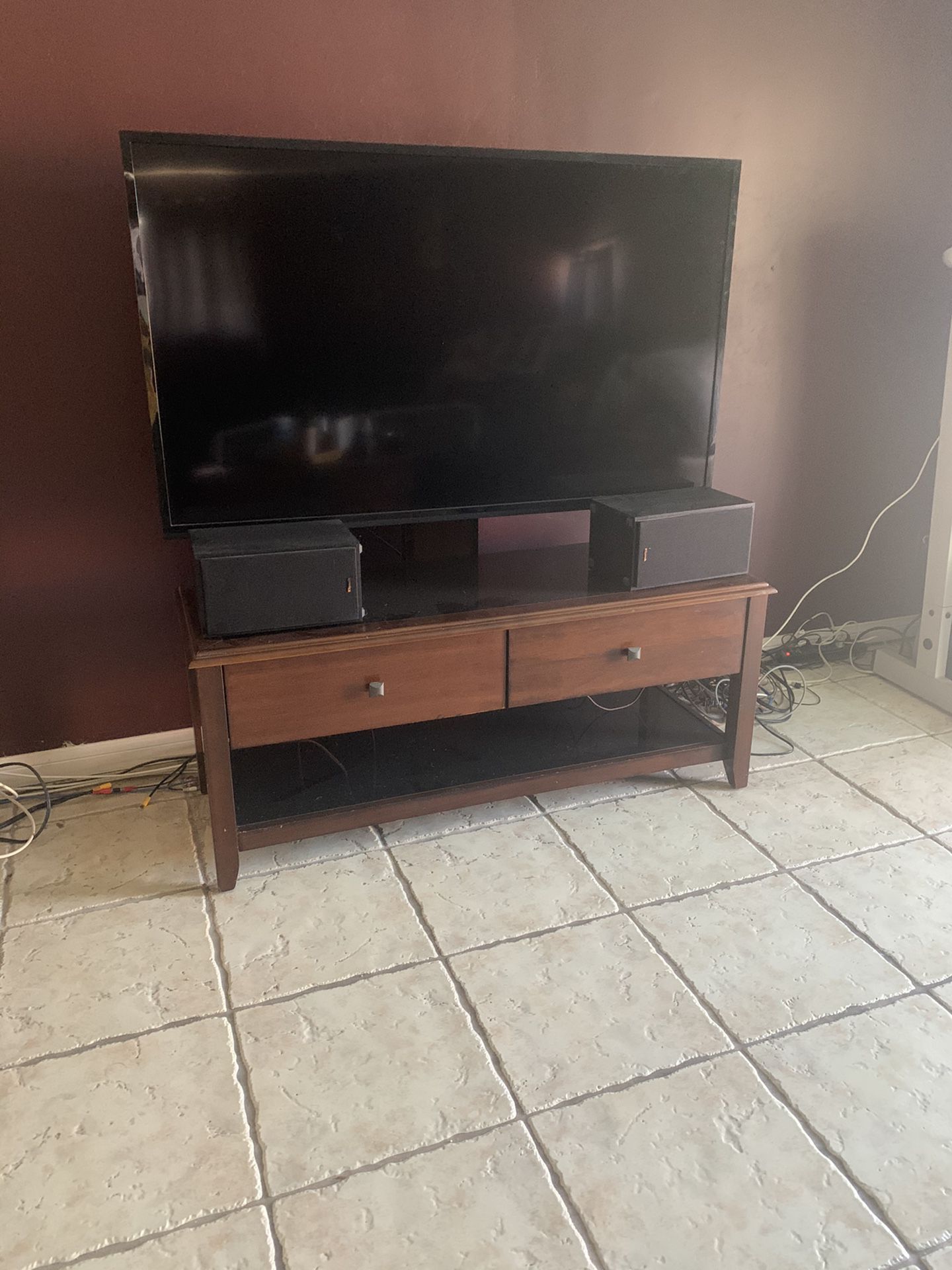54” Brown TV Stand