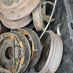 1965 Chevy C 10 spindles packing plate plates and drums