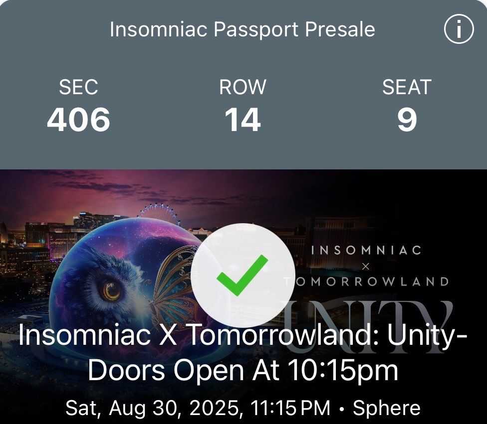 Unity Insomniac X Tomorrowland