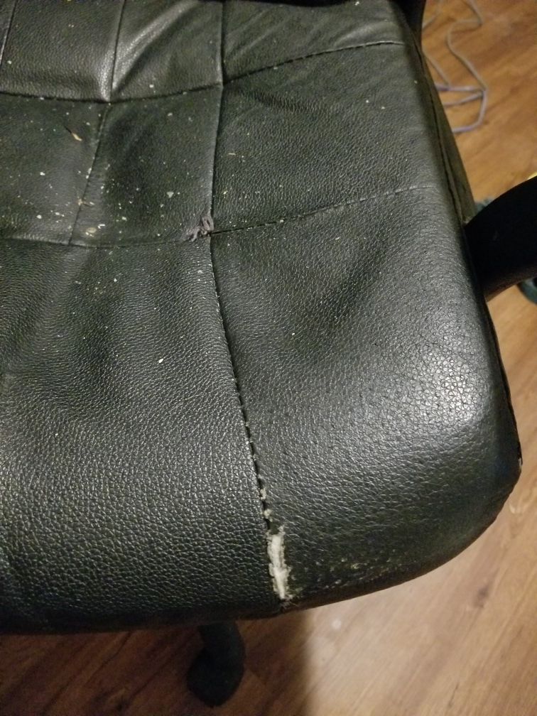 Worn but comfy office chair