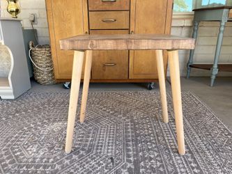 Butcher Block Side Table