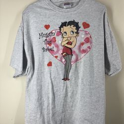 vintage 90s betty boop “huggin the babe!” tee
